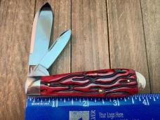 Schatt and Morgan File and Wire Series Tear Drop Jack Crimson Red Worm Groove Bone