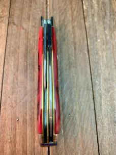 Schatt and Morgan File and Wire Series Tear Drop Jack Crimson Red Worm Groove Bone