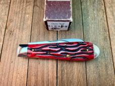Schatt and Morgan File and Wire Series Tear Drop Jack Crimson Red Worm Groove Bone