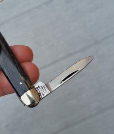 3 1/4" I*XL Wostenholm 2-Blade Pen Knife, Made in Sheffield , Nice Buffalo Horn