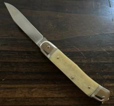 Hubertus Karbonstahl White Bone Leverlock - Rare