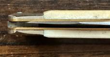 Hubertus Karbonstahl White Bone Leverlock - Rare