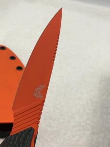 Benchmade Raghorn 15600OR Prototype Fixed Blade Hunting Knife NIB Made In USA