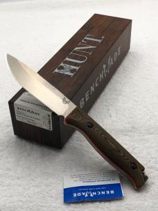 BenchmaDE 15002-1Saddle Mountain Skinner Prototype Fixed Blade NIB Made In USA