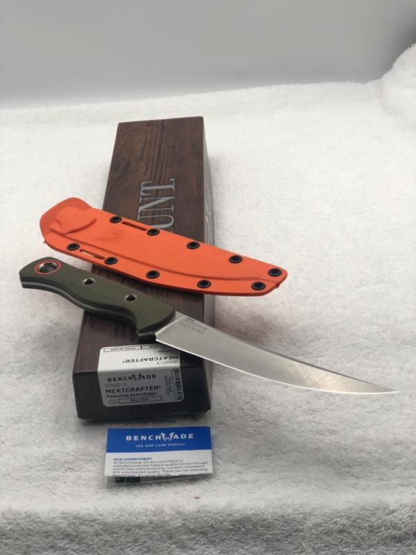 Benchmade 15500-3 Meatcrafter Prototype Fixed Blade NIB Made In USA