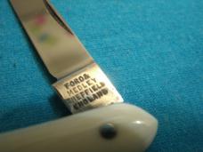 VINTAGE FORD MEDLEY SHEFFIELD ENGLAND SWELL CENTER BONE FOLDING POCKET PEN KNIFE KNIVES OLD