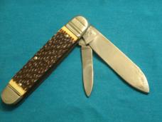 VINTAGE BOKER USA TREE 18258 1773 PRAIRIE SCHOONER EQUAL END CIGAR FOLDING POCKET KNIFE KNIVES OLD