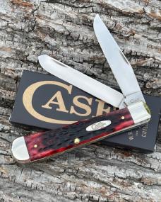 CASE XX *** 2019 DARK RED JIG BONE TRAPPER 