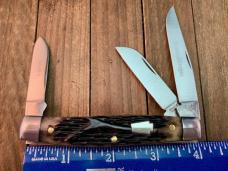 Schatt and Morgan Stockman Black Reverse Worm Grove Bone 1 of 50