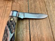 Schatt and Morgan Stockman Black Reverse Worm Grove Bone 1 of 50