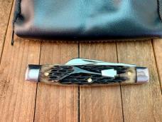 Schatt and Morgan Stockman Black Reverse Worm Grove Bone 1 of 50