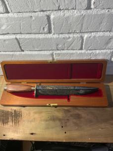 James Bowie and Rezin Bowie Commemorative & Cherry wood presentation case 