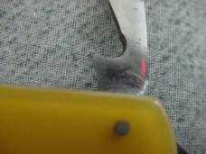 Antique KABAR, OLEAN, N.Y., Yellow Handle Fly Fishing/Utility Pocket Knife
