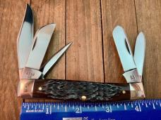 Case 5 Blade Stockman NKCA Commerating A Decade of Growth Brown Jigged Bone 1980