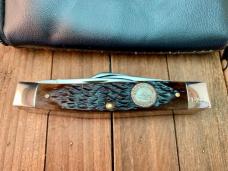 Case 5 Blade Stockman NKCA Commerating A Decade of Growth Brown Jigged Bone 1980