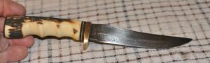 Schrade Golden Spike Uncle Henry USA 153UH Fixed 9 7/8" Guard With Serial No. Carbon Blade