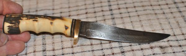 Schrade Golden Spike Uncle Henry USA 153UH Fixed 9 7/8" Guard With Serial No. Carbon Blade 