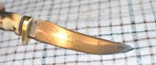 Schrade Golden Spike Uncle Henry USA 153UH Fixed 9 7/8" Guard With Serial No. Carbon Blade 
