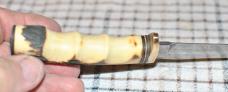 Schrade Golden Spike Uncle Henry USA 153UH Fixed 9 7/8" Guard With Serial No. Carbon Blade 