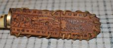 Schrade Golden Spike Uncle Henry USA 153UH Fixed 9 7/8" Guard With Serial No. Carbon Blade 