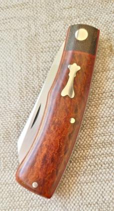 JTaber custom Native..Vintage Westinghouse Rag & micarta bolsters..,3.75" closed..makers coa & card