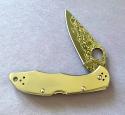 Spyderco Delica Titanium Damascus
