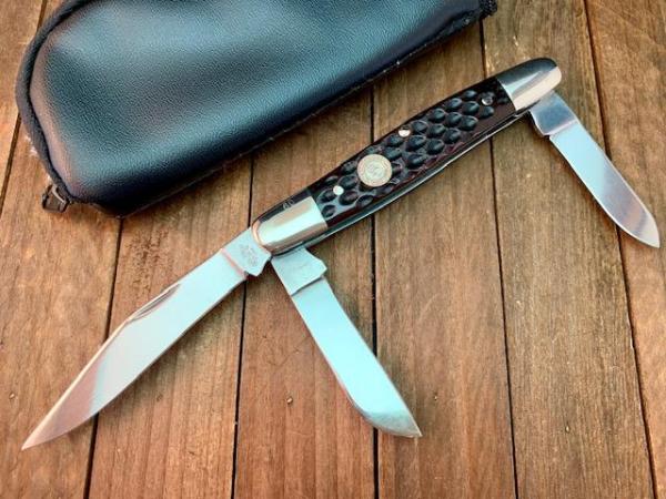 Canal Street Red Hill Cutlery Exclusive Stockman Black Corn Cob Jigged Bone Canal Street Red Hill Cutlery Exclusive Stockman Black Corn Cob Jigged Bone
