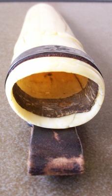 Scandinavian PUUKKO custom hunting knife with Ivory handle & sheath