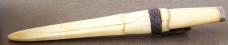 Scandinavian PUUKKO custom hunting knife with Ivory handle & sheath