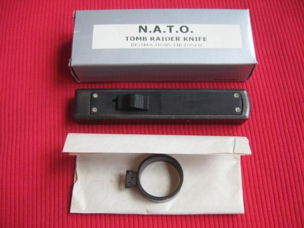 Older Tomb Raider Front Opener OTF Switchblade Knife - New in Box/Paperwork