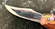 Nice Miniature Russian Prison Knife (RPK) Switchblade, Female Genie, Unused 