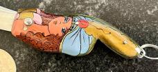 Nice Miniature Russian Prison Knife (RPK) Switchblade, Female Genie, Unused 