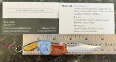 Nice Miniature Russian Prison Knife (RPK) Switchblade, Female Genie, Unused 