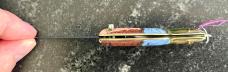 Nice Miniature Russian Prison Knife (RPK) Switchblade, Female Genie, Unused 