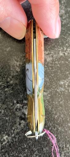Nice Miniature Russian Prison Knife (RPK) Switchblade, Female Genie, Unused 