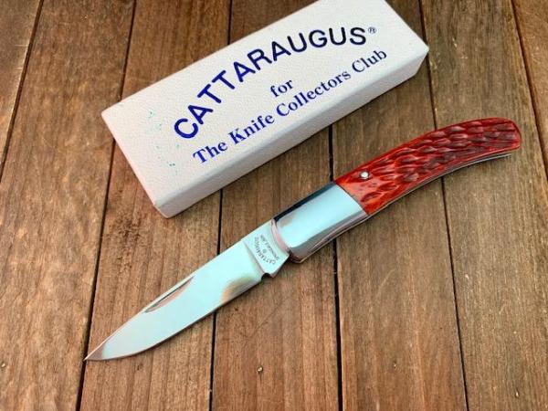 Cattaraugus Cutlery by A.G. Russell for the KCC Mediterranean Barlow Brown Jigged Bone Seki Japan Cattaraugus Cutlery by A.G. Russell for the KCC Mediterranean Barlow Brown Jigged Bone Seki Japan