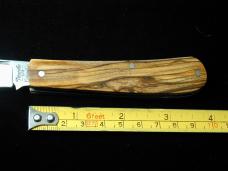 Titusville Cutlery 2024 Holy Land Olivewood Big Easy Shadow Cotton Knife Rare 1 of 30 COA USA Made