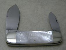 Bulldog Brand Germany Genuine Mother of Pearl King of the Beast Dueling Elephant Toe Knife