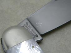 Bulldog Brand Germany Genuine Mother of Pearl King of the Beast Dueling Elephant Toe Knife