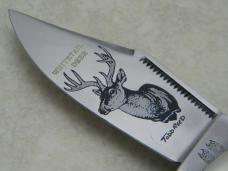 Bulldog Brand Germany Genuine Buffalo Horn Whitetail Deer Elephant Toe Trapper Knife c.2003 1 of 20