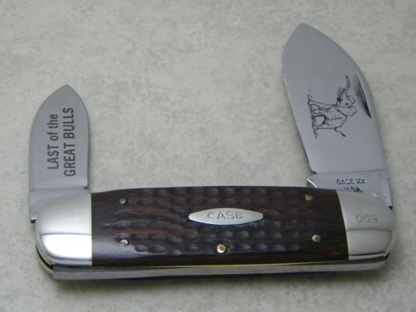 Case XX 4 Dot (1974) Wood 6250 Last of the Great Bulls Elephant Toe Knife