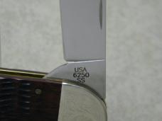 Case XX USA 2010 Walnut Bone 6250 Case Classics Engraved Elephant Toe Knife Serial # 002