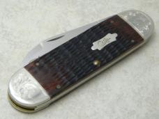 Case XX USA 2010 Walnut Bone 6250 Case Classics Engraved Elephant Toe Knife Serial # 002