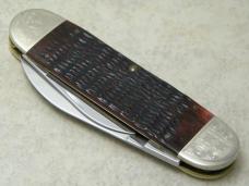 Case XX USA 2010 Walnut Bone 6250 Case Classics Engraved Elephant Toe Knife Serial # 002