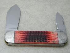 Cattaraugus Red Bone 6250 by Case USA Elephant Toe Knife from the Encyclopedia Set 1 of Only 350