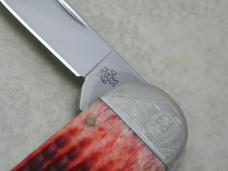 Cattaraugus Red Bone 6250 by Case USA Elephant Toe Knife from the Encyclopedia Set 1 of Only 350