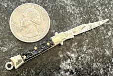 Antique Miniature Folding Stiletto Knife, Germany