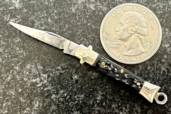 Antique Miniature Folding Stiletto Knife, Germany