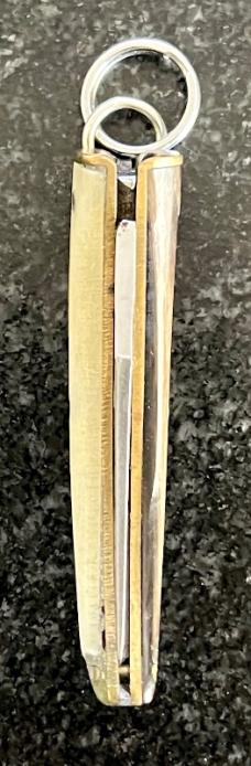 Rare Miniature Keychain Folding Catalana Knife, Great Horn, Italy