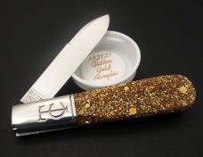 Great Eastern Cutlery #15 TC Barlow Glitter Gold Acrylic GEC 152121